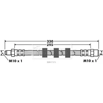 Тормозной шланг BORG & BECK PGIX 694 YZIT45 3147113 BBH7371