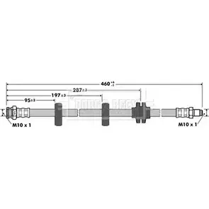 Тормозной шланг BORG & BECK VN RYDOZ BBH7373 SY33D4V 3147115 изображение 0