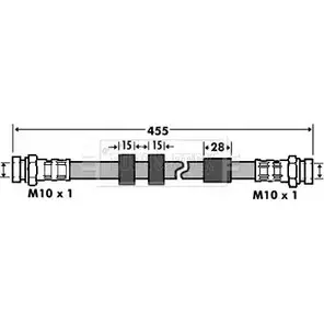 Тормозной шланг BORG & BECK BBH7431 3147162 2AG81P QBBHA 5