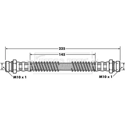 Тормозной шланг BORG & BECK SFP76 BBH7459 3147189 LX Z9J изображение 0