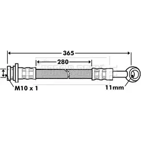 Тормозной шланг BORG & BECK 3147194 BBH7464 25B 08H 5F240 изображение 0