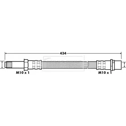 Тормозной шланг BORG & BECK 3147215 78161RW BBH7494 C FFDT изображение 0