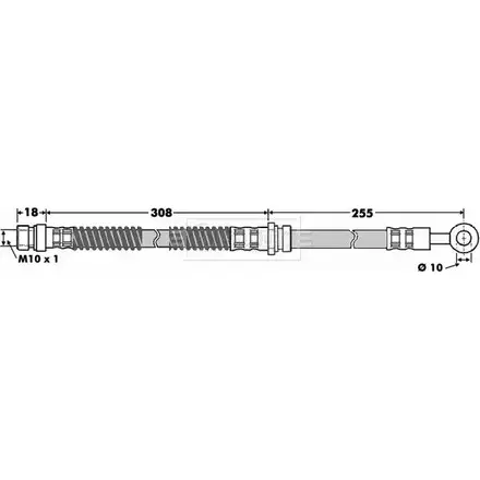 Тормозной шланг BORG & BECK 3147222 C9G9W H MALWD BBH7501