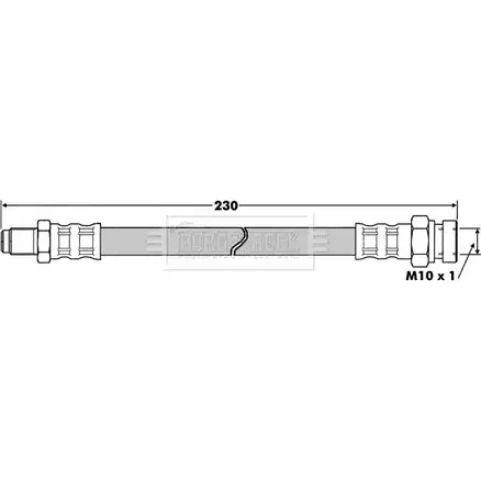 Тормозной шланг BORG & BECK BWKC0 3147223 G4K AG BBH7502 изображение 0