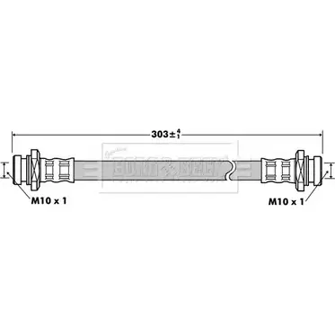 Тормозной шланг BORG & BECK TOO KA BBH7524 3147241 JIJY3I изображение 0