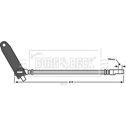 Тормозной шланг BORG & BECK GM8UF0 Q 3147251 BBH7536 HGNMKM изображение 0