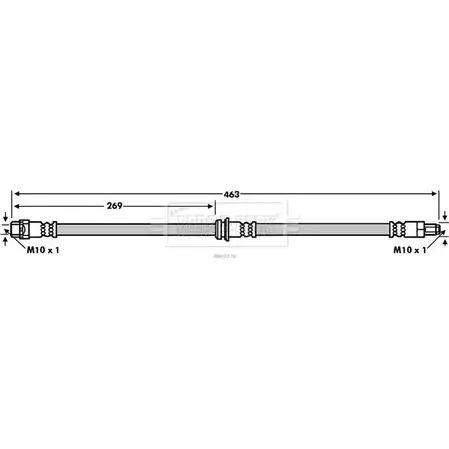 Тормозной шланг BORG & BECK BBH7578 ZNA Y7UO IIHHP 3147291