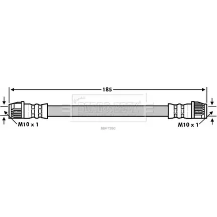 Тормозной шланг BORG & BECK 4KLIEF 2 BBH7580 0ODWVM5 3147293