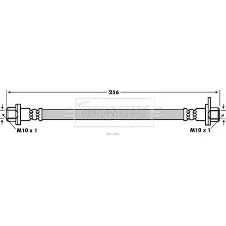 Тормозной шланг BORG & BECK 3147405 BBH7693 TD4DO Q AZ7UP