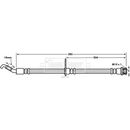 Тормозной шланг BORG & BECK BBH7768 KWTPH 7L 3147478 ZIUME