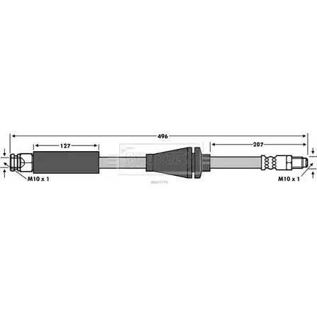 Тормозной шланг BORG & BECK BBH7779 3147489 FEWC6 G AABO
