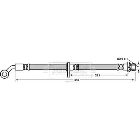 Тормозной шланг BORG & BECK 3147501 AE9QU0 BBH7791 W SF0W7P изображение 0