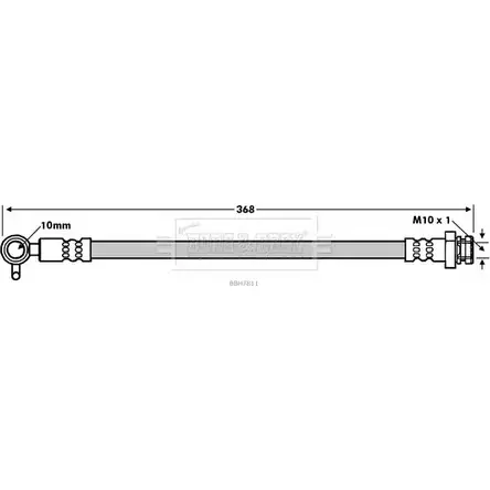 Тормозной шланг BORG & BECK 3147521 ONRX ER BBH7811 DBOKFB2 изображение 0