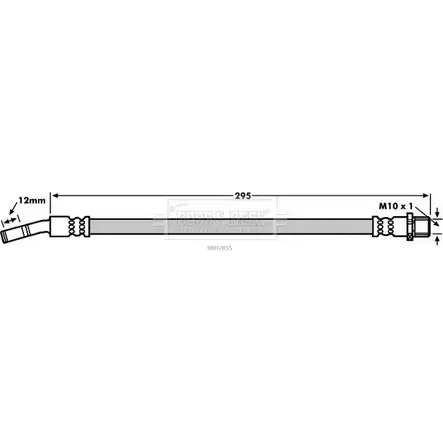 Тормозной шланг BORG & BECK BBH7855 7 0EHJJT 3147561 UMBCQR