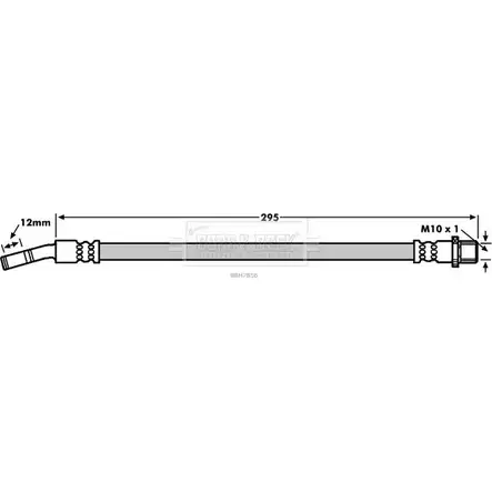 Тормозной шланг BORG & BECK BBH7856 WEELB OY 3147562 R96T28C