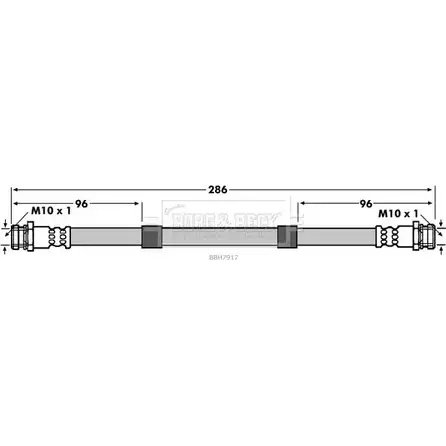 Тормозной шланг BORG & BECK V 4AM41 3147621 VCQMOCS BBH7917