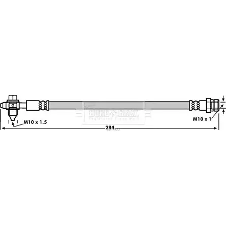 Тормозной шланг BORG & BECK BBH7923 Y5XFC 3147627 FDAY AK изображение 0