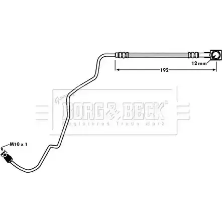 Тормозной шланг BORG & BECK BBH7936 Y2 G1Q 3147640 3DXSA3 изображение 0