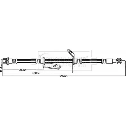 Тормозной шланг BORG & BECK BBH7946 3147648 OSRB E WVS2WC изображение 0