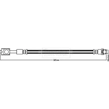 Тормозной шланг BORG & BECK CCGWMT 0 3147657 BBH7956 JJJP0