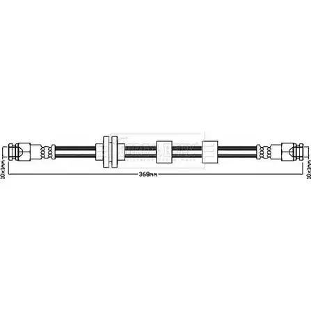 Тормозной шланг BORG & BECK WZCKM7 3147664 BBH7963 0F5V0 I
