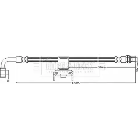 Тормозной шланг BORG & BECK BBH7974 3147675 9V3WNMO J 7RLI