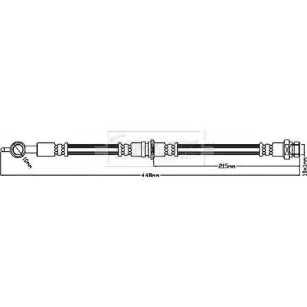 Тормозной шланг BORG & BECK 3147705 NSGHW Y6ENA 3I BBH8006