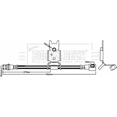 Тормозной шланг BORG & BECK 3147729 282W X BBH8030 YD01PX4