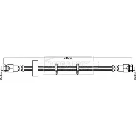 Тормозной шланг BORG & BECK 3147823 VVQD1TE BBH8124 5DB3 X
