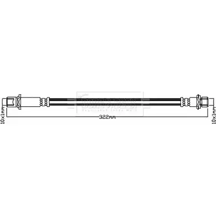Тормозной шланг BORG & BECK GLCN04L YLJK E2X 3147846 BBH8147