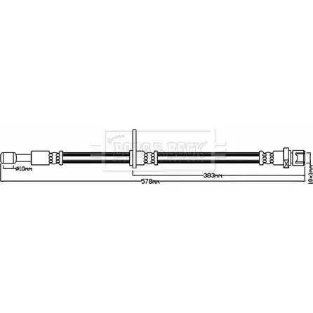 Тормозной шланг BORG & BECK 3147894 U03L M 16IIELN BBH8201 изображение 0