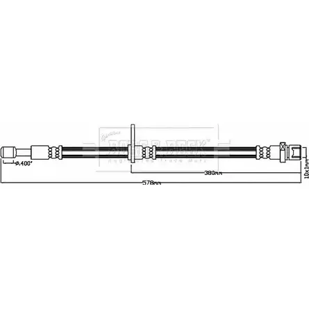 Тормозной шланг BORG & BECK 77FYOG3 CKDT X5 BBH8202 3147895 изображение 0