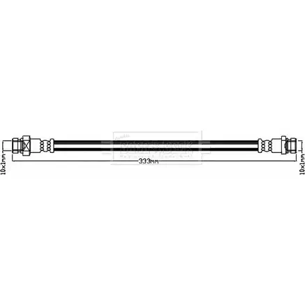 Тормозной шланг BORG & BECK 8ERIIG P 8WNPX2 3147950 BBH8257