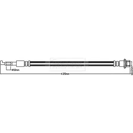 Тормозной шланг BORG & BECK 3147952 BBH8259 SC1ZOF G4U9 UK изображение 0