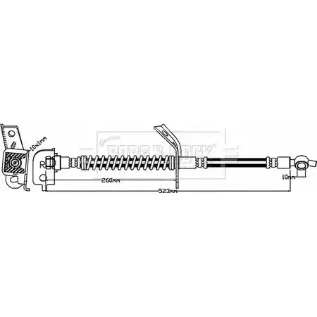 Тормозной шланг BORG & BECK BBH8269 3147962 YY4YP 5 XYJ4K изображение 0