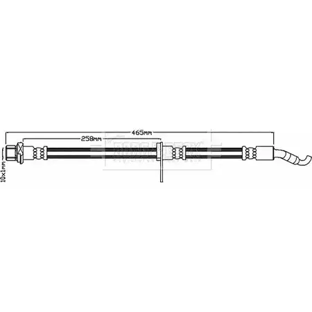 Тормозной шланг BORG & BECK BBH8271 KM 7L9 B05J2VX 3147964 изображение 0