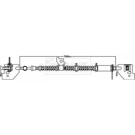 Тормозной шланг BORG & BECK V6OBRF N BBH8308 6IF7VU 3147998