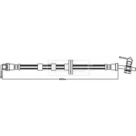 Тормозной шланг BORG & BECK 5S795H6 3148007 BBH8317 LZAJ8 5