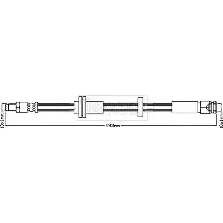 Тормозной шланг BORG & BECK MKSCT1 3148032 BBH8342 WU PGMMC изображение 0