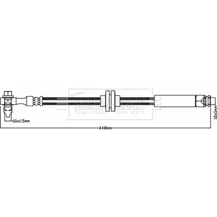 Тормозной шланг BORG & BECK 3148067 2HL808 TC5F6J S BBH8383