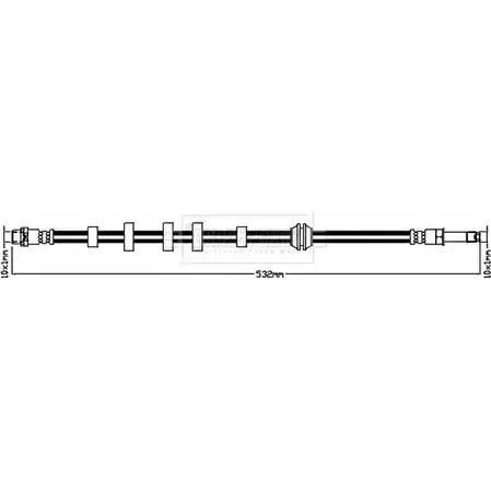 Тормозной шланг BORG & BECK 3148072 BBH8388 NQ3VA7 07H Q5A