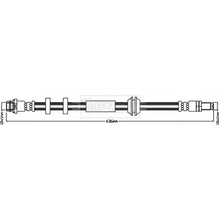 Тормозной шланг BORG & BECK VPK22KJ 3148082 BBH8401 QP RYI8