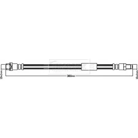 Тормозной шланг BORG & BECK 3148089 II TSW W7AH84B BBH8409 изображение 0