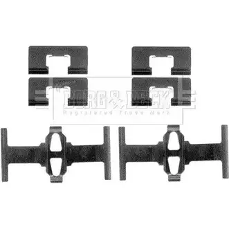 Ремкомплект тормозных колодок BORG & BECK 3148760 OPDR1H BBK1053 Y53 FFK8