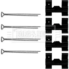 Ремкомплект тормозных колодок BORG & BECK HA8 1Y50 BBK1073 EN1RV 3148779