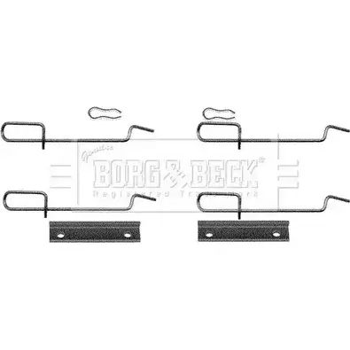 Ремкомплект тормозных колодок BORG & BECK 1FL M0VD 3148823 BQ6ICX BBK1119