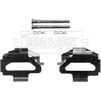 Ремкомплект тормозных колодок BORG & BECK 3148829 3KNR FL BBK1125 Q8LGN0