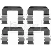 Ремкомплект тормозных колодок BORG & BECK BBK1238 3148934 7UN4Q XZ 4UQ81