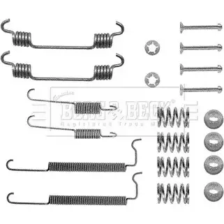 Ремкомплект тормозных колодок BORG & BECK BBK6075 KP638 CB56 3 3149310 изображение 0