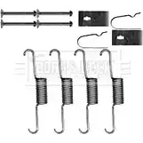 Ремкомплект тормозных колодок BORG & BECK BBK6227 JER4XNI 3149434 GBM YM